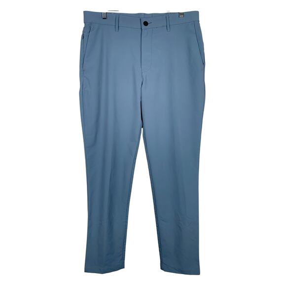 Banana Republic Other - Banana Republic Slim Core Pants Ski Slate Blue Pockets Tech Fabric Men's 34 x 34